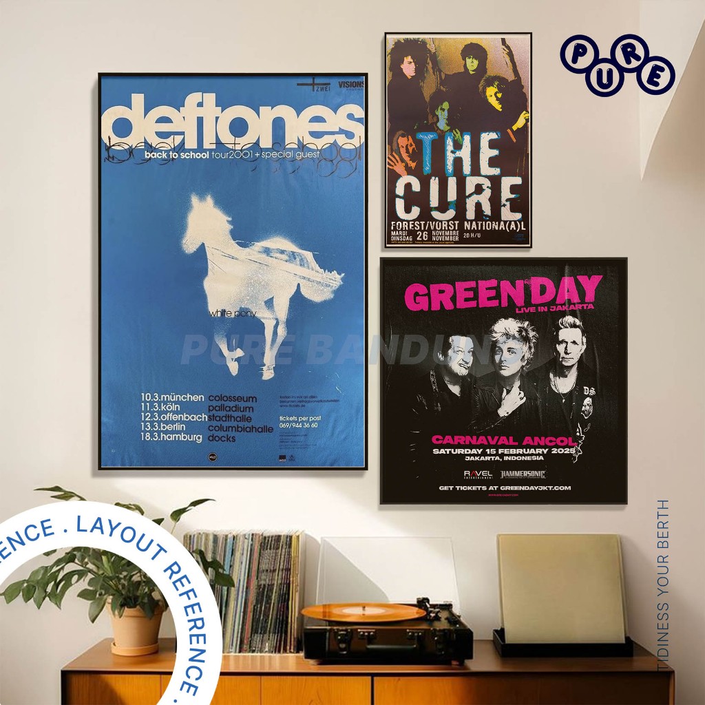 PURE BANDUNG – Poster Band Alternative Rock Punk Legend 42x60 & 42x30 – Poster Dinding Estetik Music