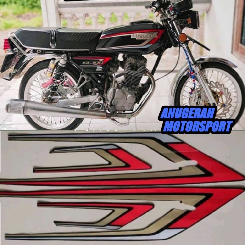 striping stiker lis GL 100 merah gold