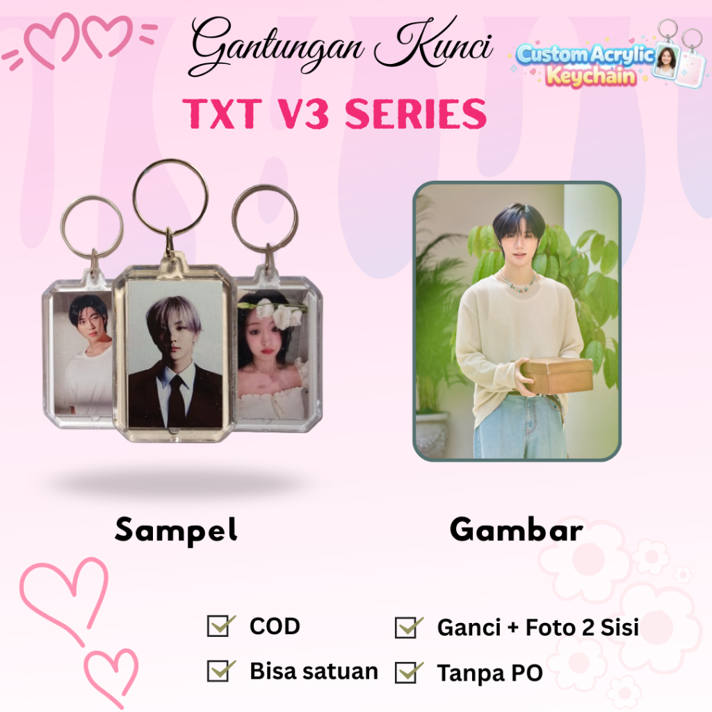 TXT V3 Series | Gantungan kunci akrilik TXT V3 series | Ganci akrilik TXT V3 series | Ganci TXT V3 s