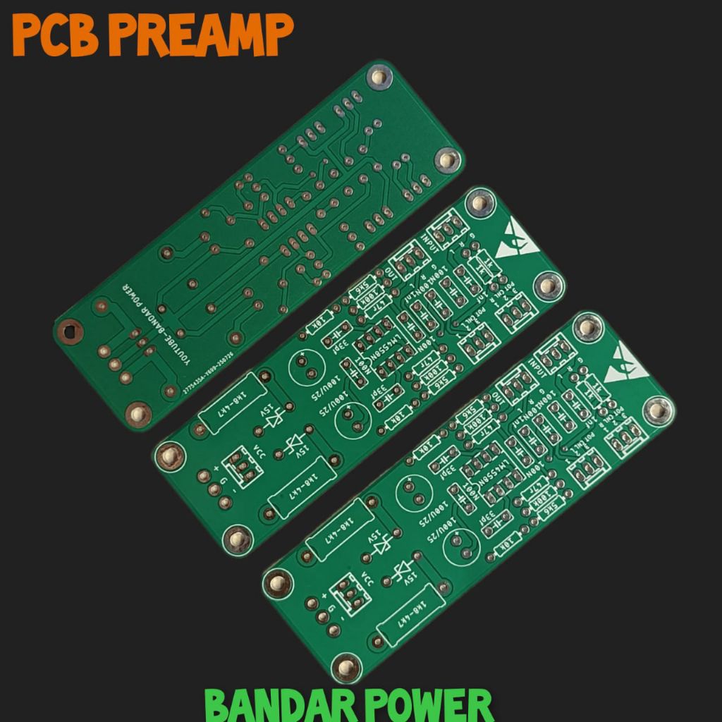 PCB Pre amp amplifier stereo