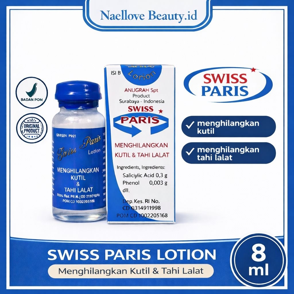 Swis Paris Lotion Penghilang Tahi Lalat Kutil & Tahi Lalat Original, Swiss Paris Original 100%, Peng