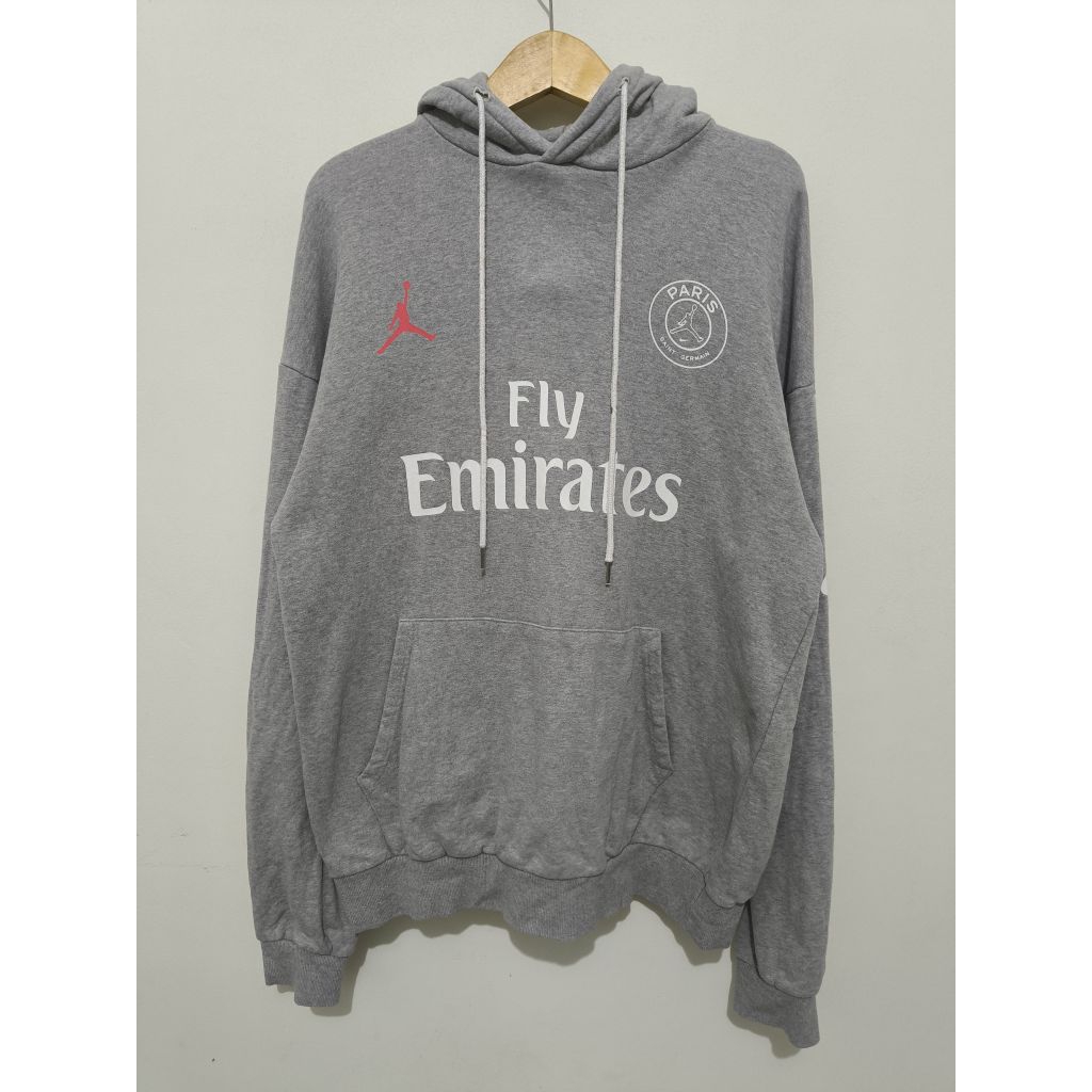 Jacket Hoodie Nike X Air Jordan Paris Saint Grrmain PSG Grey XL