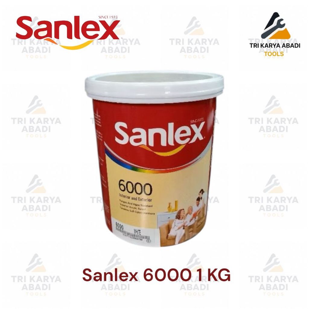 Sanlex 6000 Cat Tembok Interior Eksterior 1 Kg