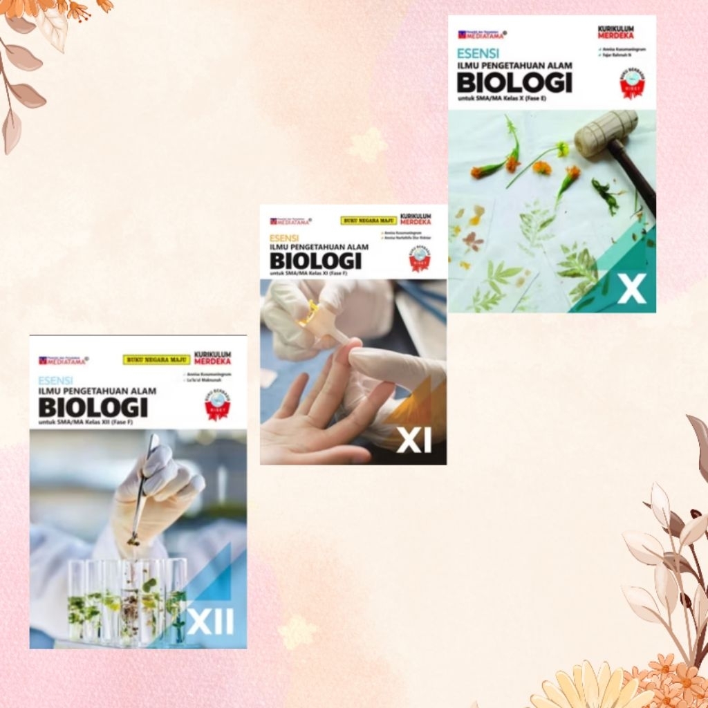 Original Buku Esensi BIOLOGI SMA/MA kelas 10,11,12 Kurikulum Merdeka MEDIATAMA