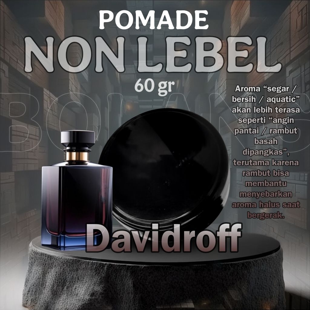 Termurah Berkualitas Pomade Polos Tanpa Lebel Oil Based 60 Gr || Pomade Polos Tanpa Lebel Oil Based 