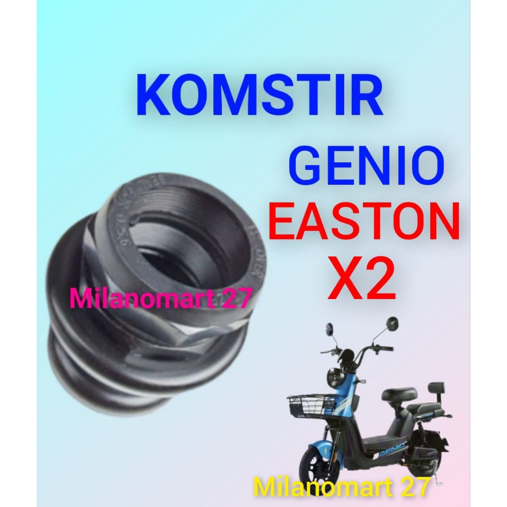 komstir sepeda listrik genio easton X2 kones headset komfork sepeda listrik genio easton x2