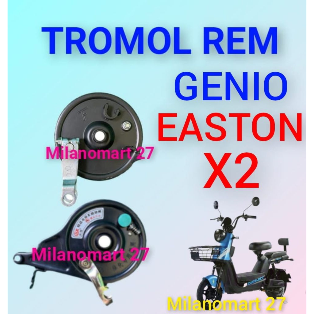 tromol rem sepeda listrik genio easton X2 rumah kampas rem sepeda listrik genio easton x2
