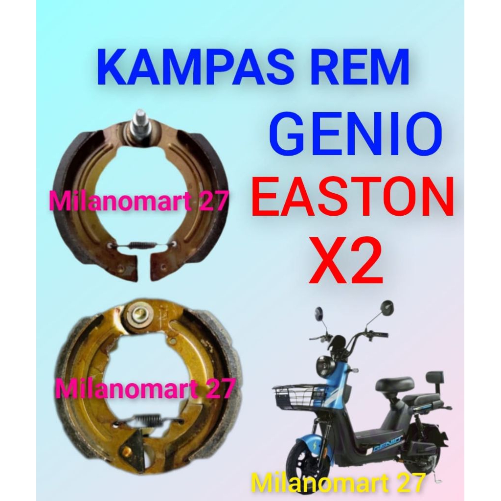 kampas rem sepeda listrik genio easton X2 kampas rem sepeda listrik genio easton x2