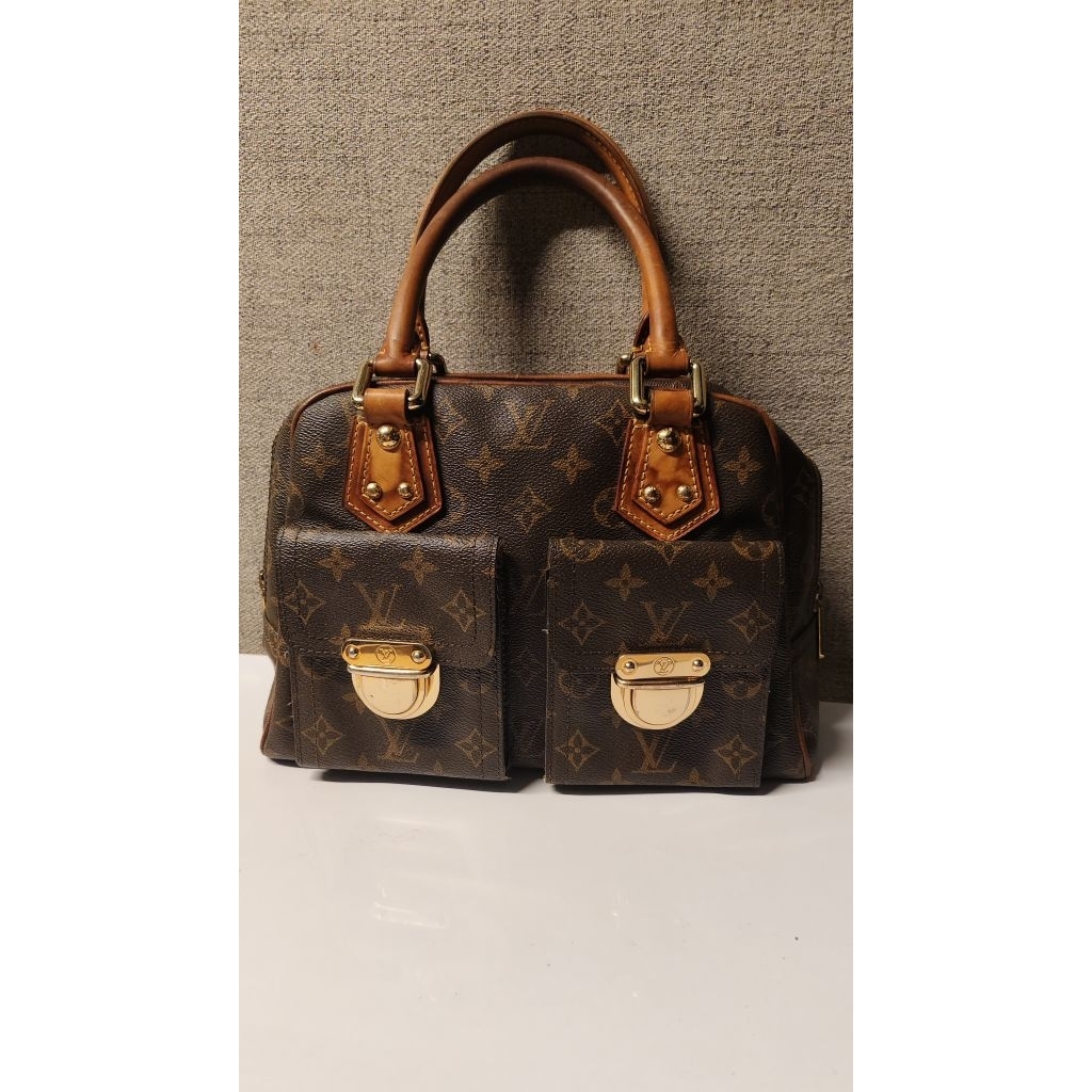 Elpong LV Louis Vuitton Manhattan Monogram GHW Handbag Vintage preloved Bag
