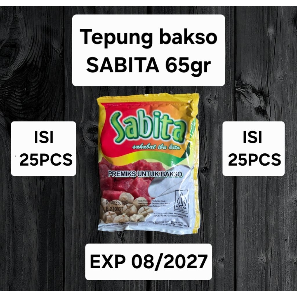 Tepung bakso SABITA 65 gr(ISI 25 PCS)