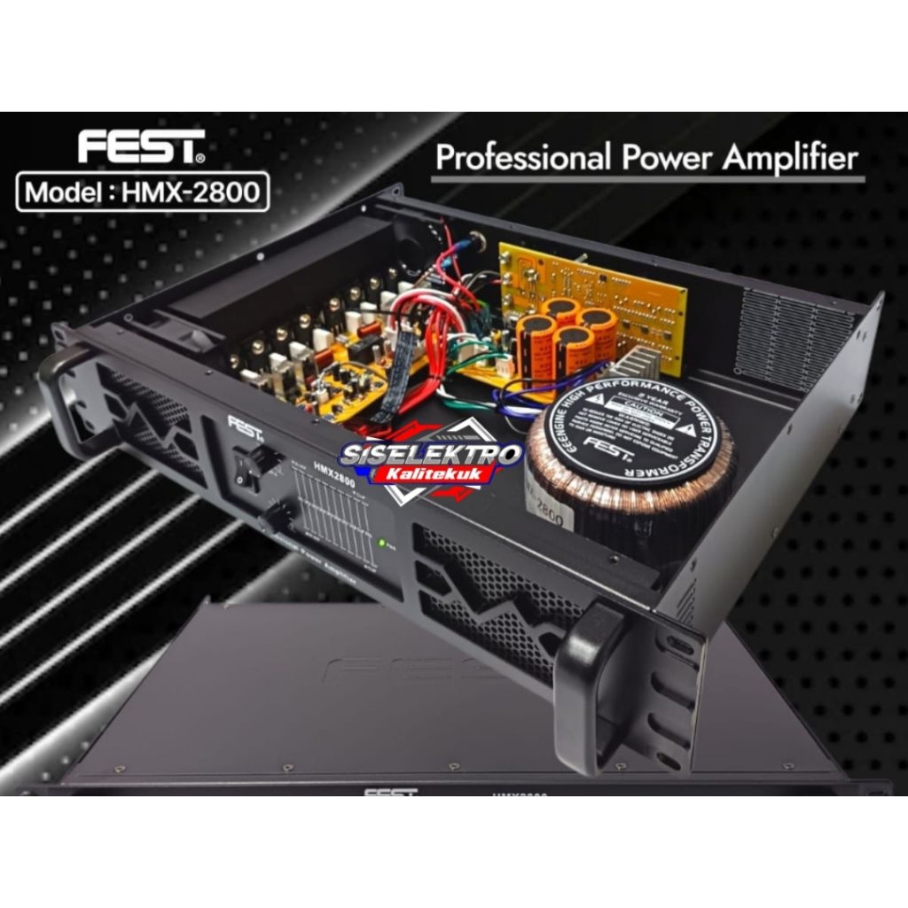 power amplifier fest hmx2800 power fest hmx 2800 power fest 2 Chanel 800 wat
