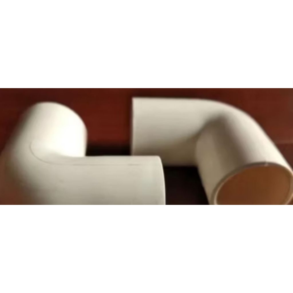 L Bow KNEE 20mm Putih biasa