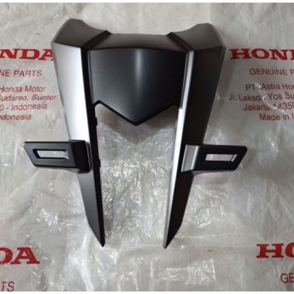 Cover Front Top Panel Tameng Kecil Dudukan Plat Nomor Click Vario 125 New 2023 V2 K2V Hitam Doff Mat