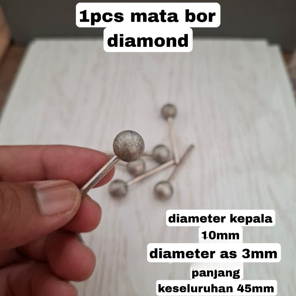 1pcs diamond ball head 10mm mata bor gerinda ukir grafır batu Granit kaca keramik metal