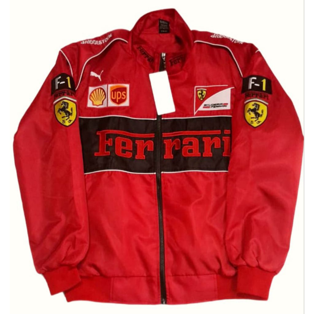 JAKET Nascar Vintage F1 Racing Red Black ART 1039A