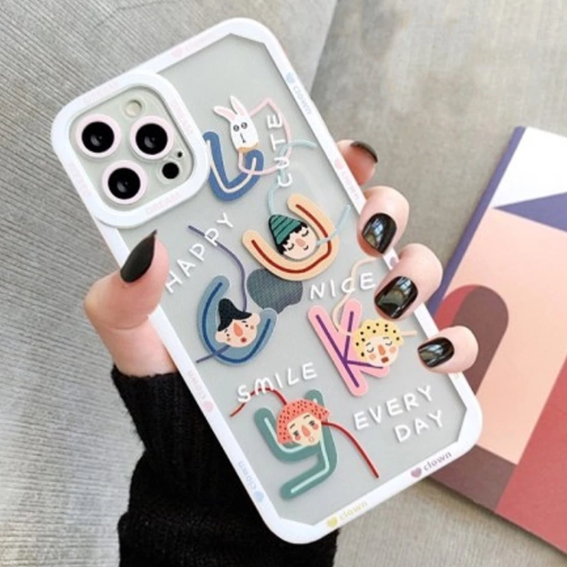Case iPhone XR Casing Softcase Motif Down Smile Cute