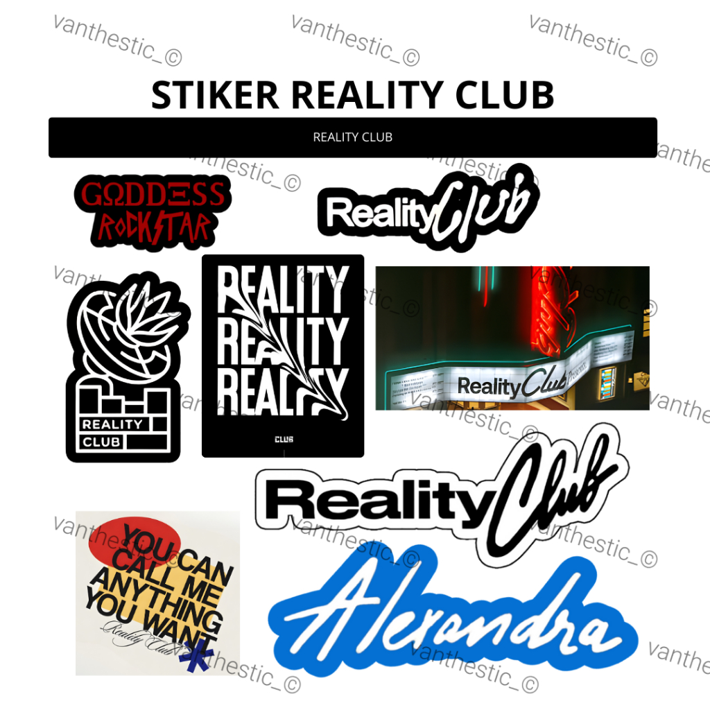 Stiker Reality Club | Stiker Set Reality Club | Reality Club