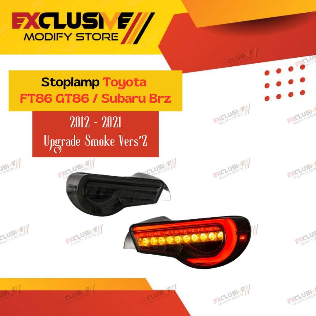 STOPLAMP TOYOTA 86 FT86 / GT86 SUBARU BRZ 2012 - 2021 SMOKE