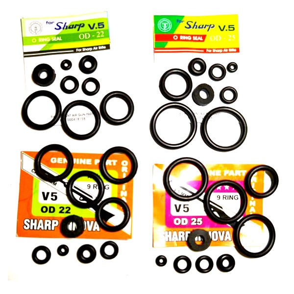 Set O-Ring V5 karet sil NBR od22 /od25 Sharp
