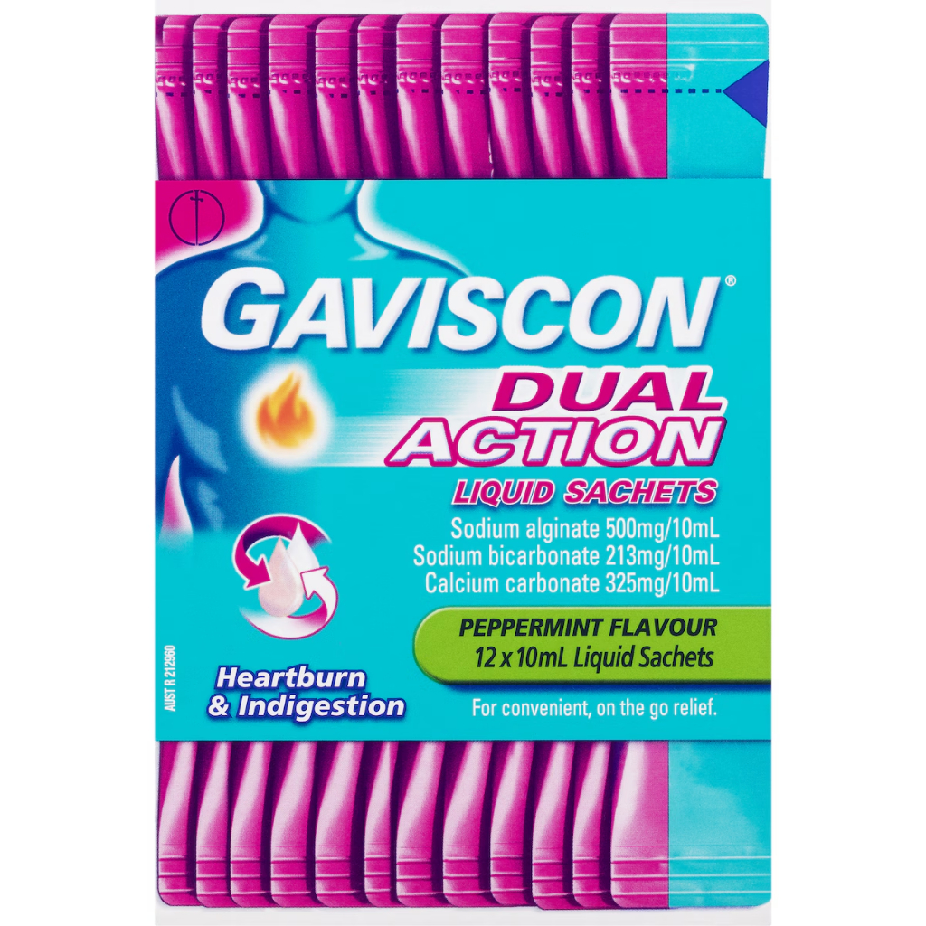 Gavisc0n Dual Action Heartburn & Indigestion Tablets and Liquid ORIGINAL AUSTRALIA