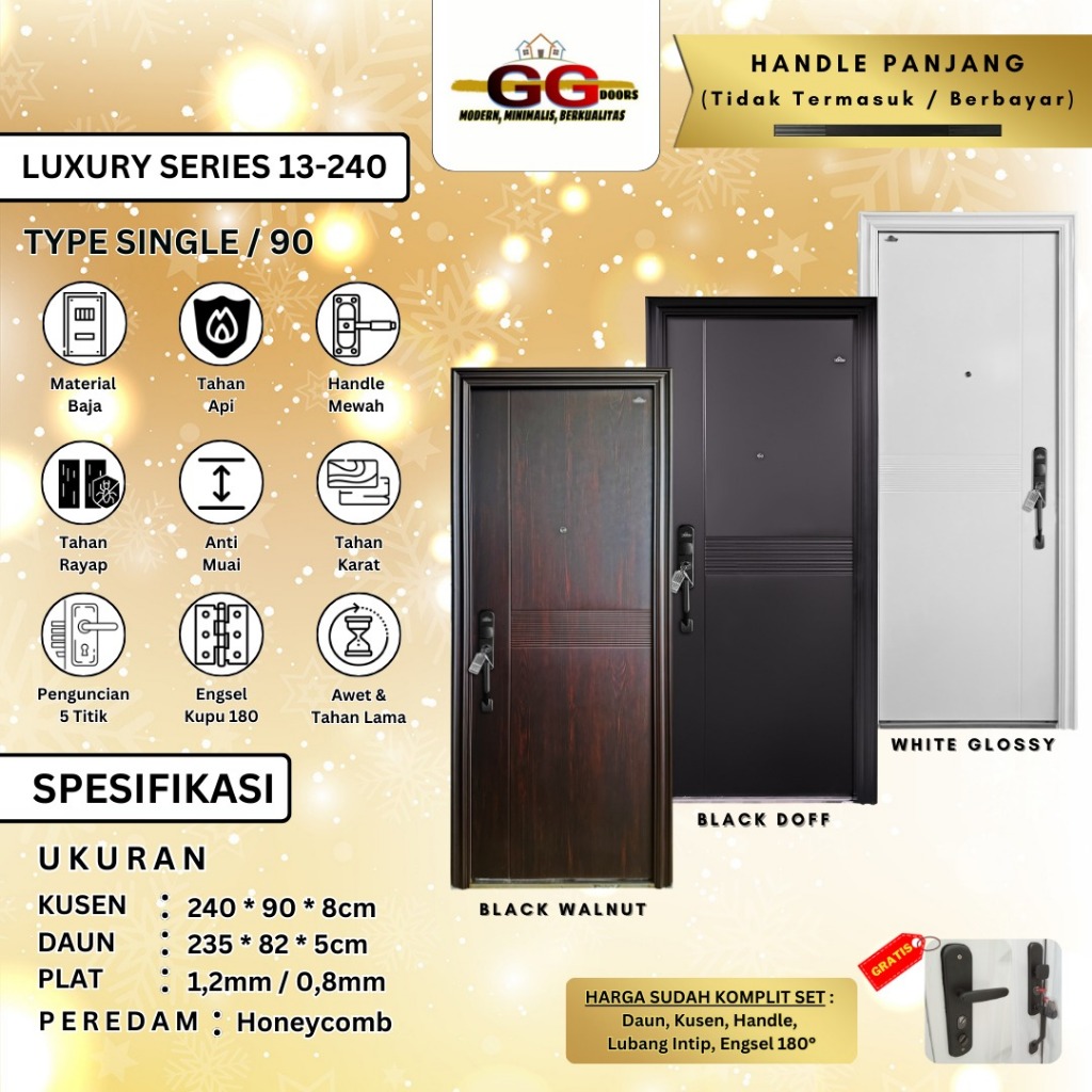 KARGO Pintu Baja GG - LUXURY Single 240x90cm