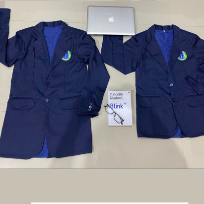 Jas Almet GRATIS BORDIR Logo Bahan Drill Premium Full Furing Jas Almet Cocok Untuk Sekolah TK SD SMP