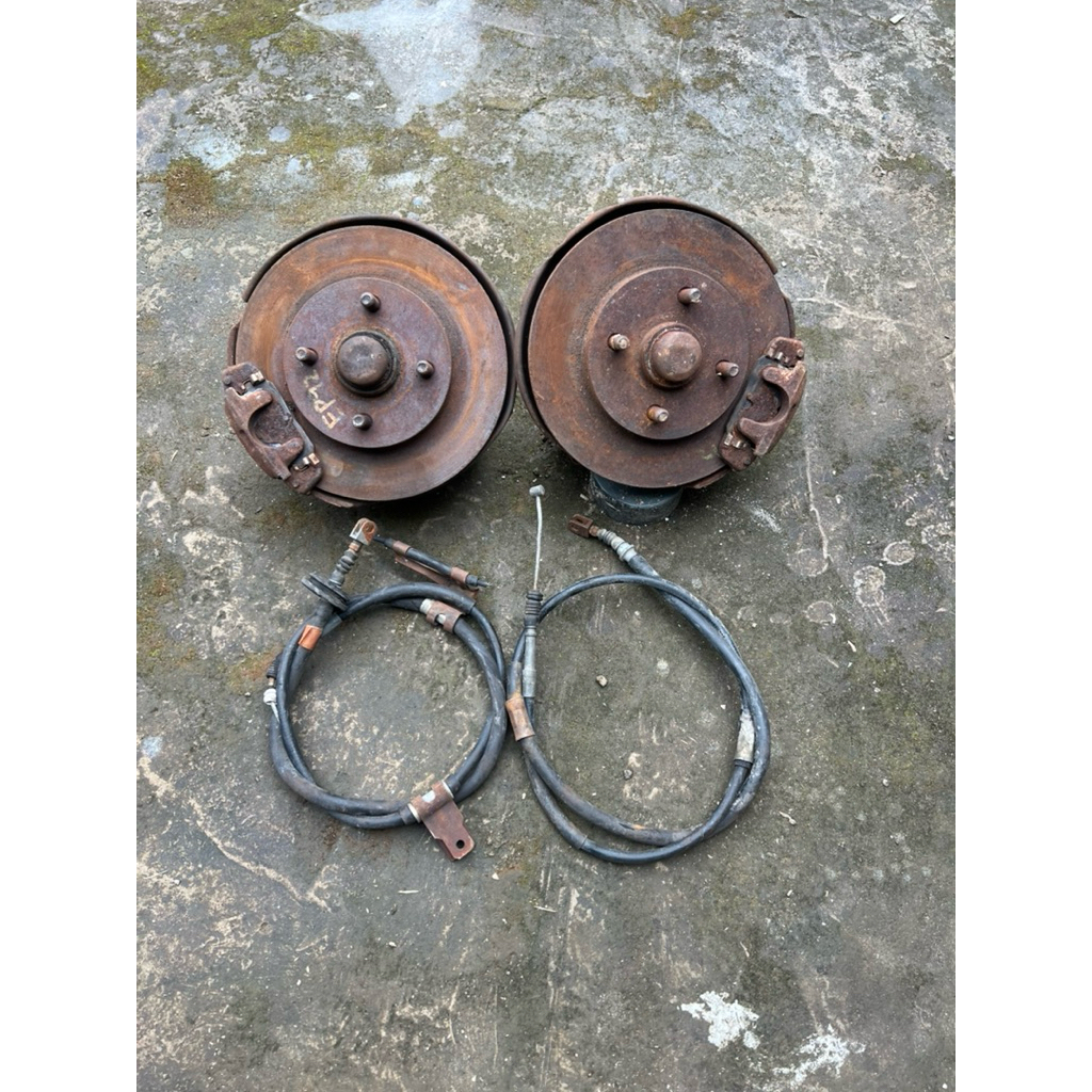 Cakram Belakang Set Rear DiscBrake Set Starlet EP82 EP71 GT turbo 1995 1996 1997