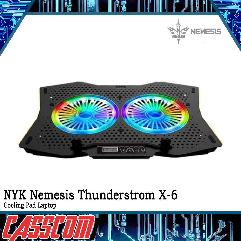 NYK Nemesis Cooling Pad THUNDERSTORM X6 - Cooler Notebook NYK Nemesis X6