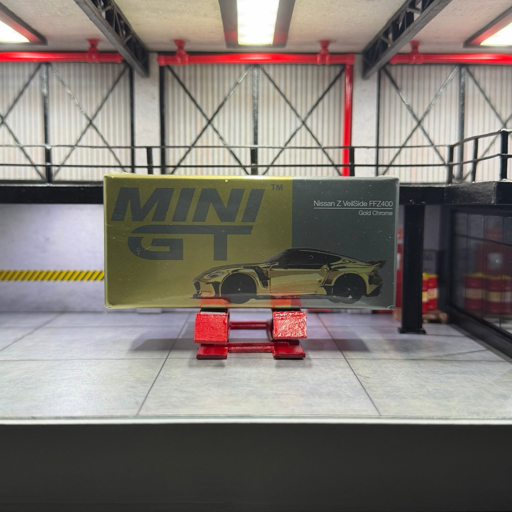 Mini GT Nissan Z Veilside FFZ400 Gold Chrome 1/64 Diecast