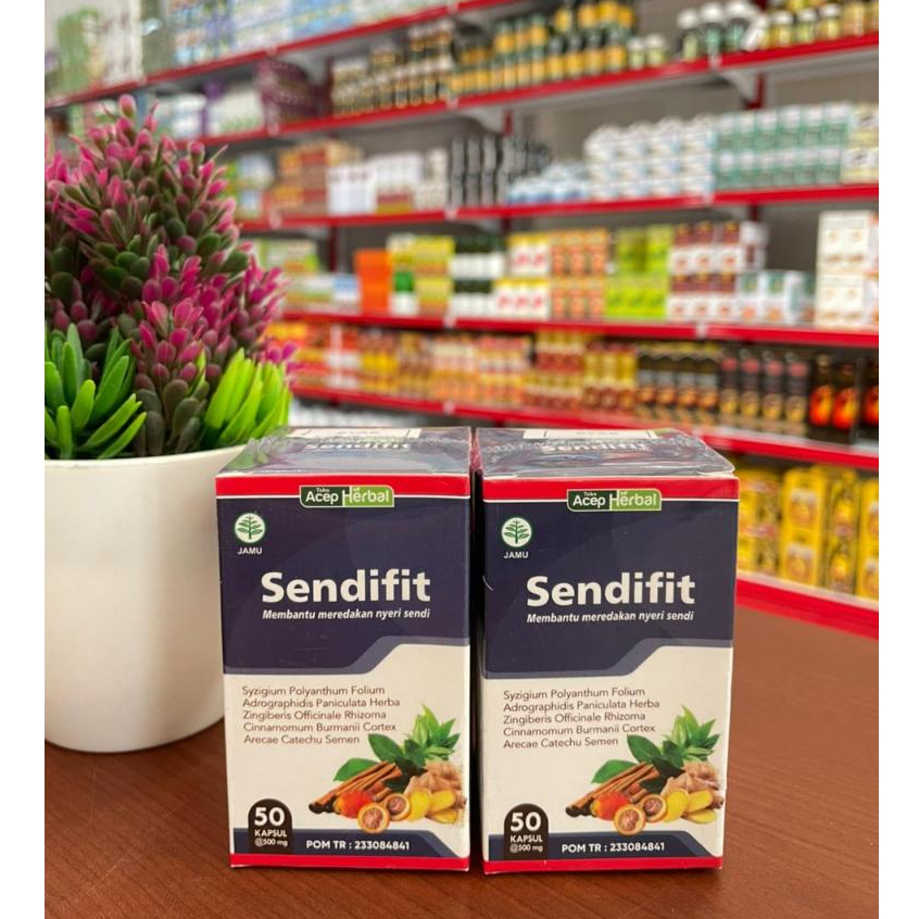 SendiFit Acep Herbal ORIGINAL | Herbal Khusus Asam Urat Rematik Nyeri Sendi Dan Tulang Isi 50 Kapsul