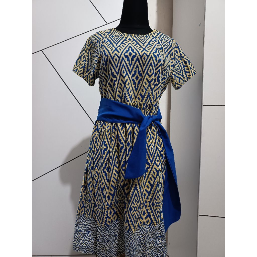 Blue Batik Dress