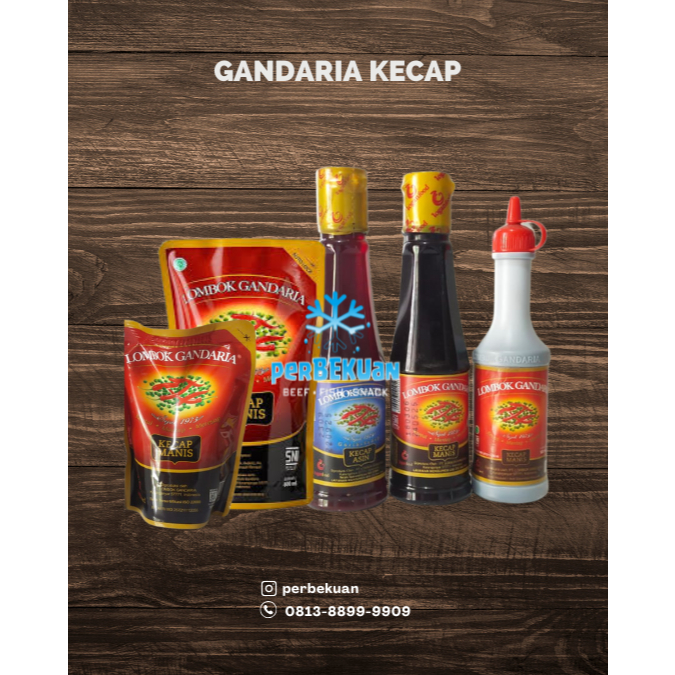 LOMBOK GANDARIA KECAP MANIS / KECAP ASIN 100ml/135ml/225ml POUCH BOTOL