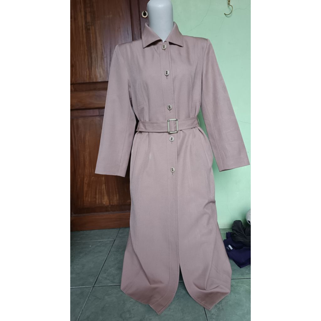 long tunik/coat wanita merek swallow coat ld 100 P 102 second