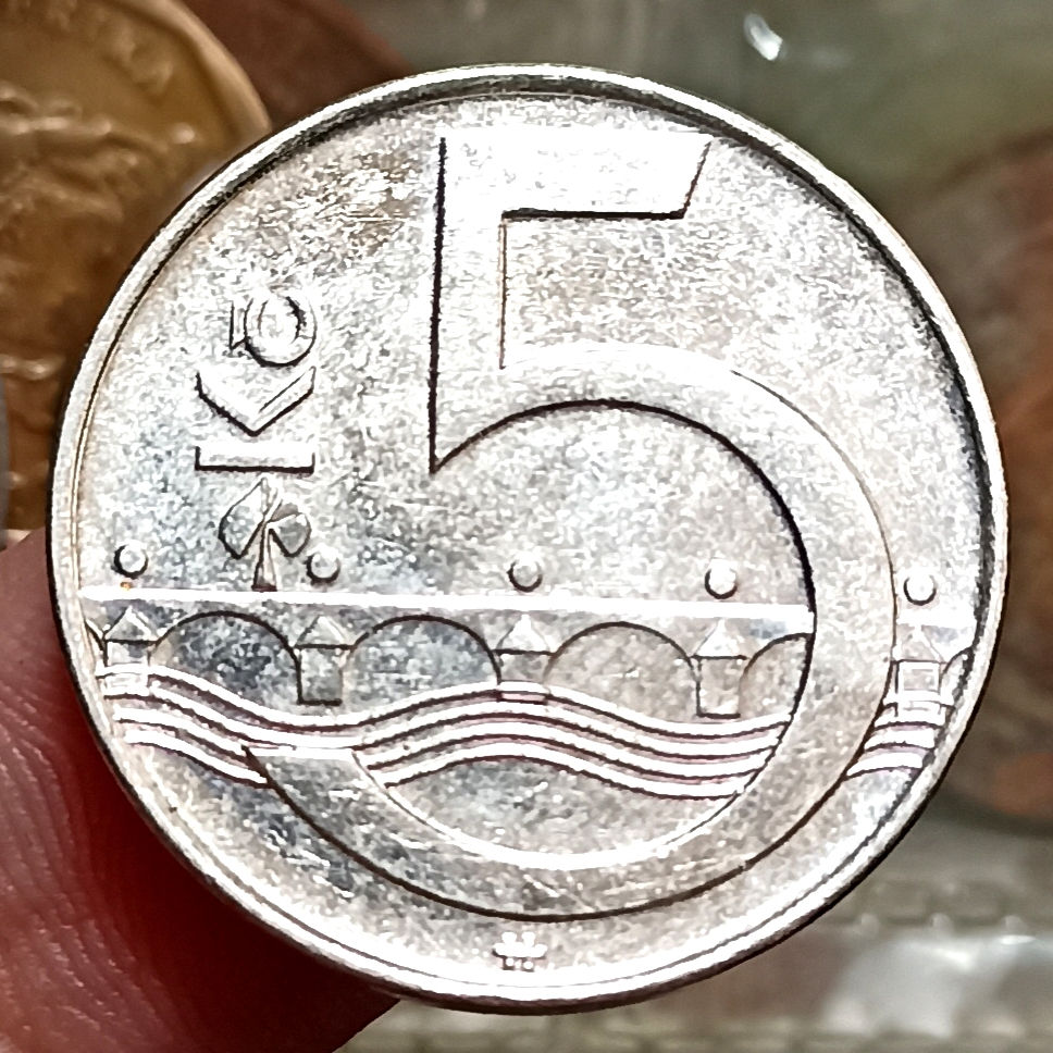 Koin Kuno Ceko /Czech Republic 5 Korun