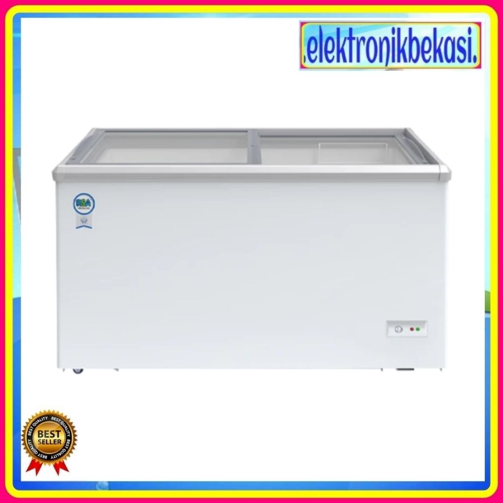 CHEST FREEZER RSA XS 320 / CHEST FREEZER RSA SLADING 288 LITER  XS-320  / RSA XS 320 SLIDING KACA