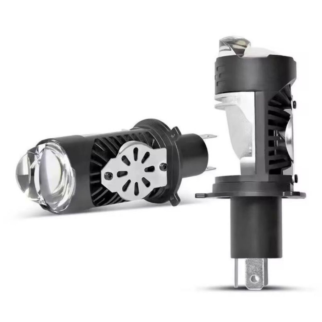 Lampu utama Proyektor Mini H4 + kipas vixion,byson,ninja,pulsar,dll