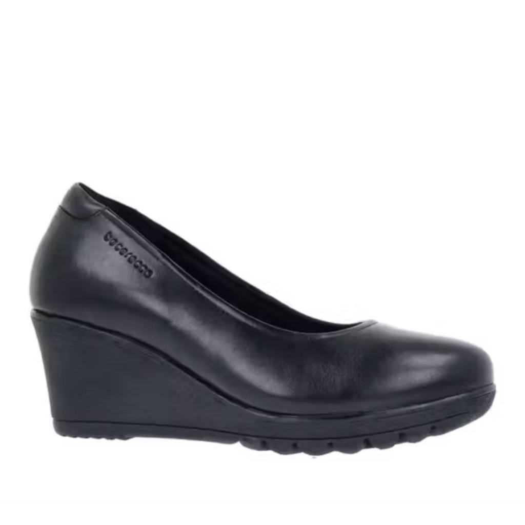 *preloved* wedges Bocorocco (Authentic) hitam polos persit 7 cm