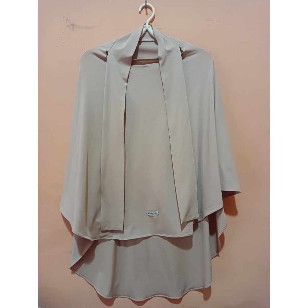 PRELOVED French Khimar Warna Khaki