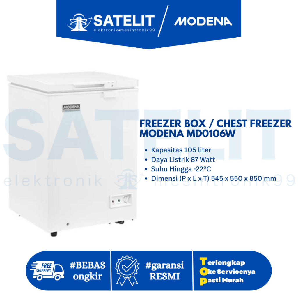 FREEZER BOX / CHEST FREEZER MODENA MD0106W