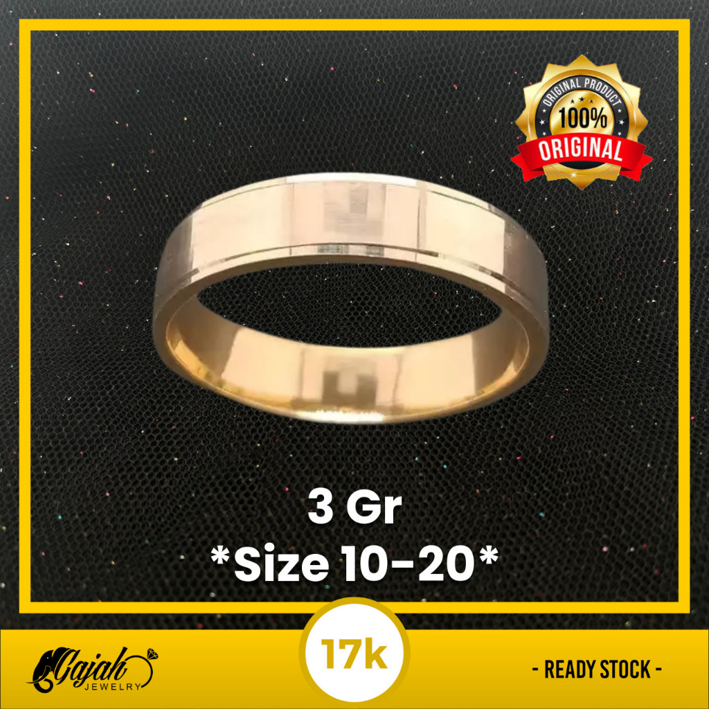 Cincin Emas 17K - Toko Emas Gajah - 3 Gram 2769