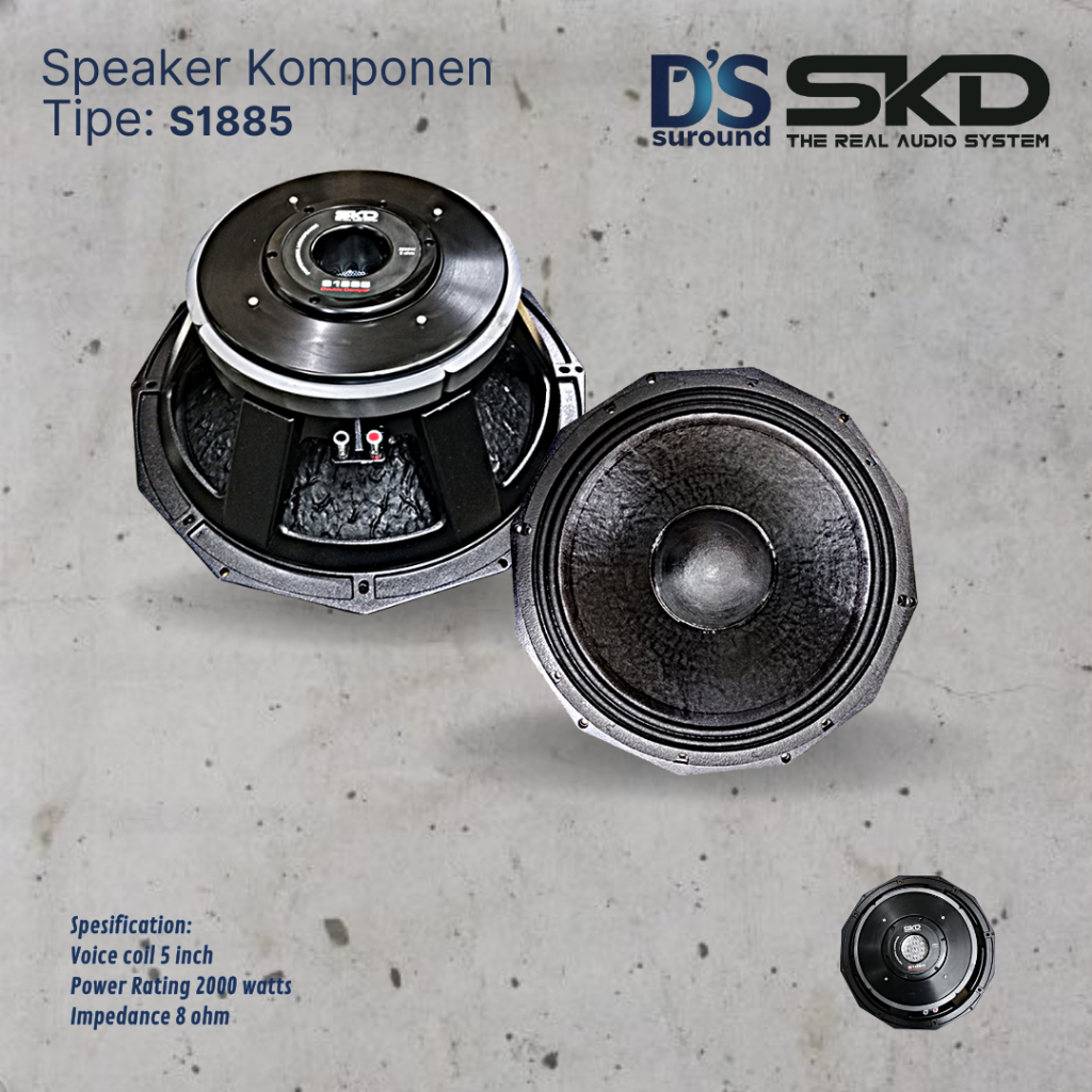 Speaker SKD S1885 voice coil 5 inch
