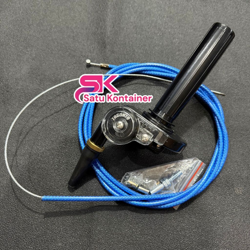 (PAKET MURAH) Set tali BIRU GAS kontan TAGONTA gas set tali gas 190cm universal ninja rx king vixion