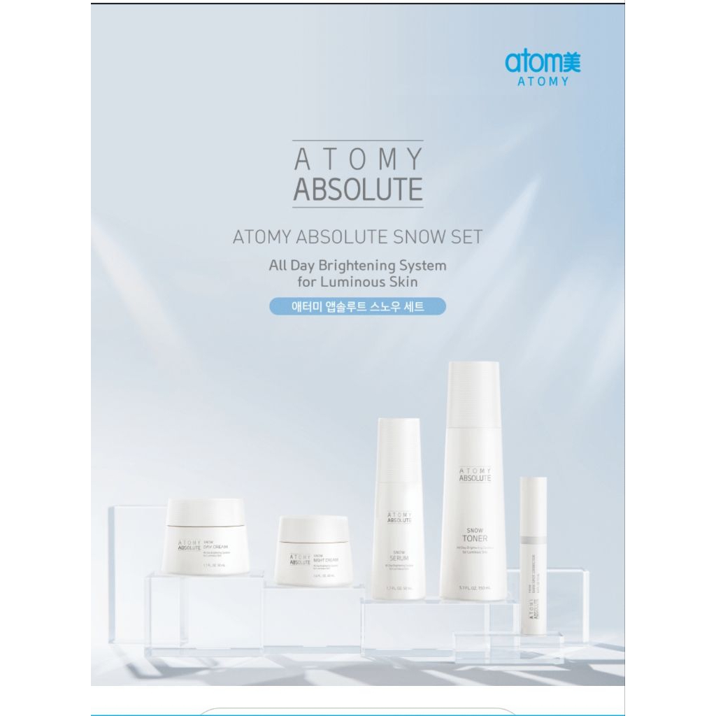 Atomy ready stok Absolute Snow Set original Korea