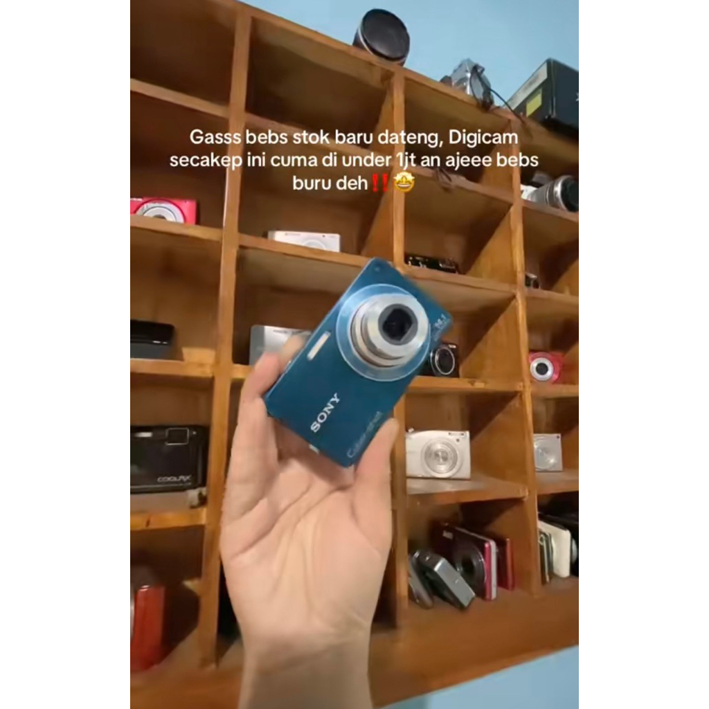 Sony Cybershoot W350 Camera Digital Digicam Camdig Poucket Saku Jadul