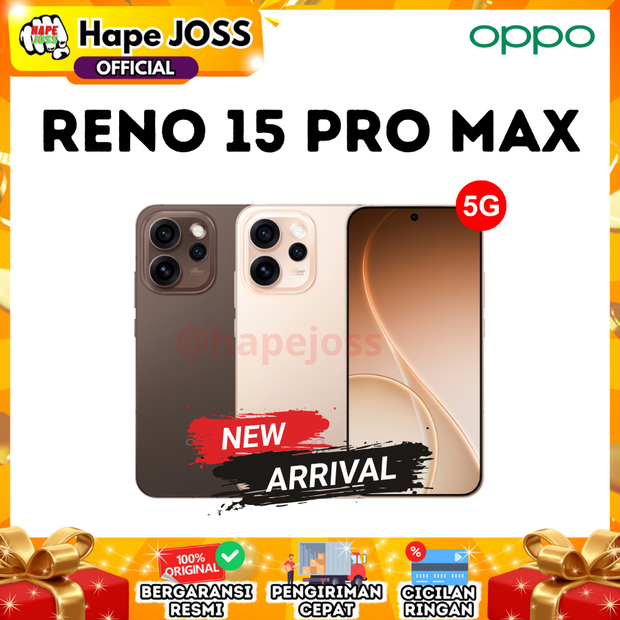 Oppo Reno 15 Pro Max 5G 12/512GB NFC Garansi Resmi