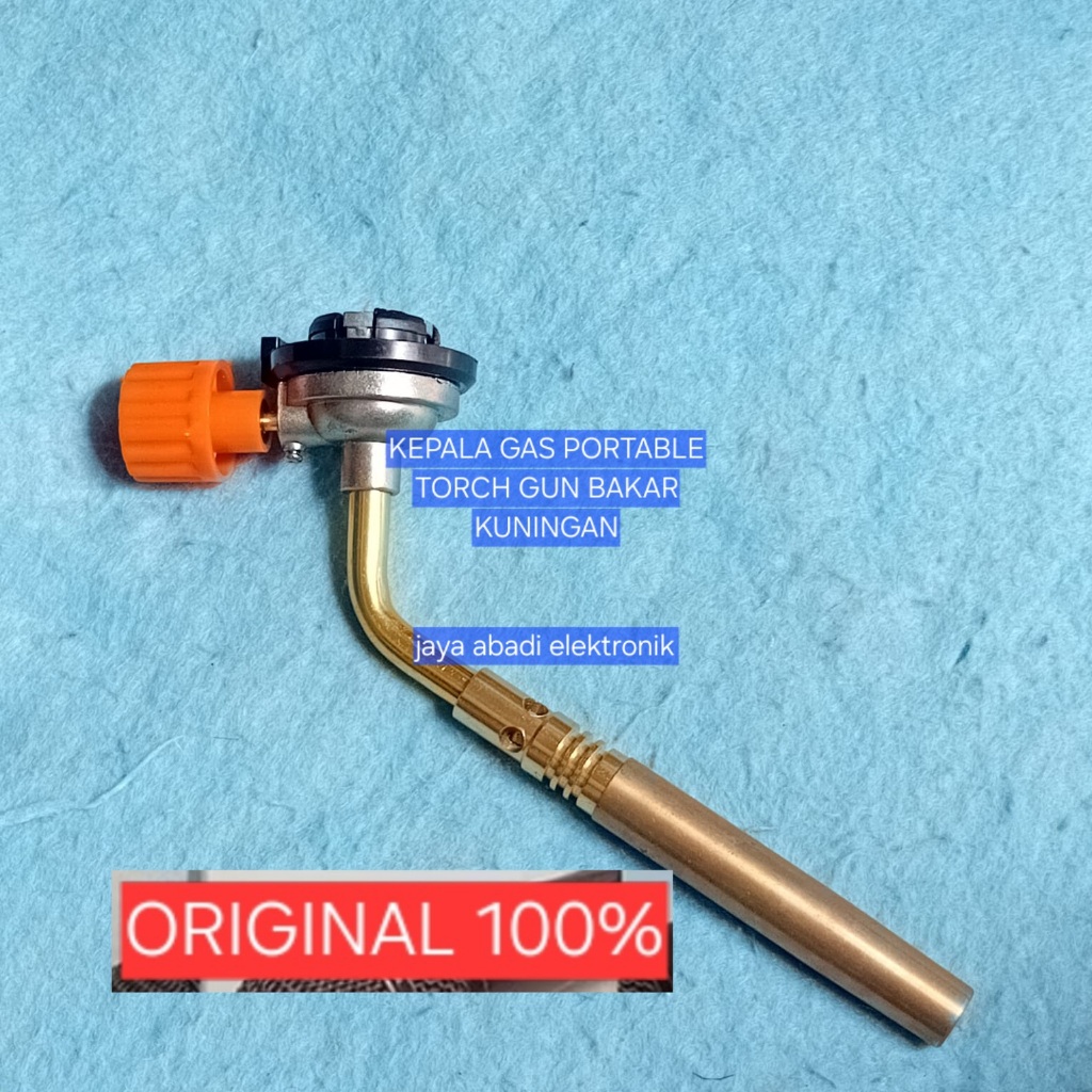 H121 KEPALA GAS PORTABLE ORI 100% TORCH GUN BAKAR las logam mematri Kepala Blender Manual Blow Kunin