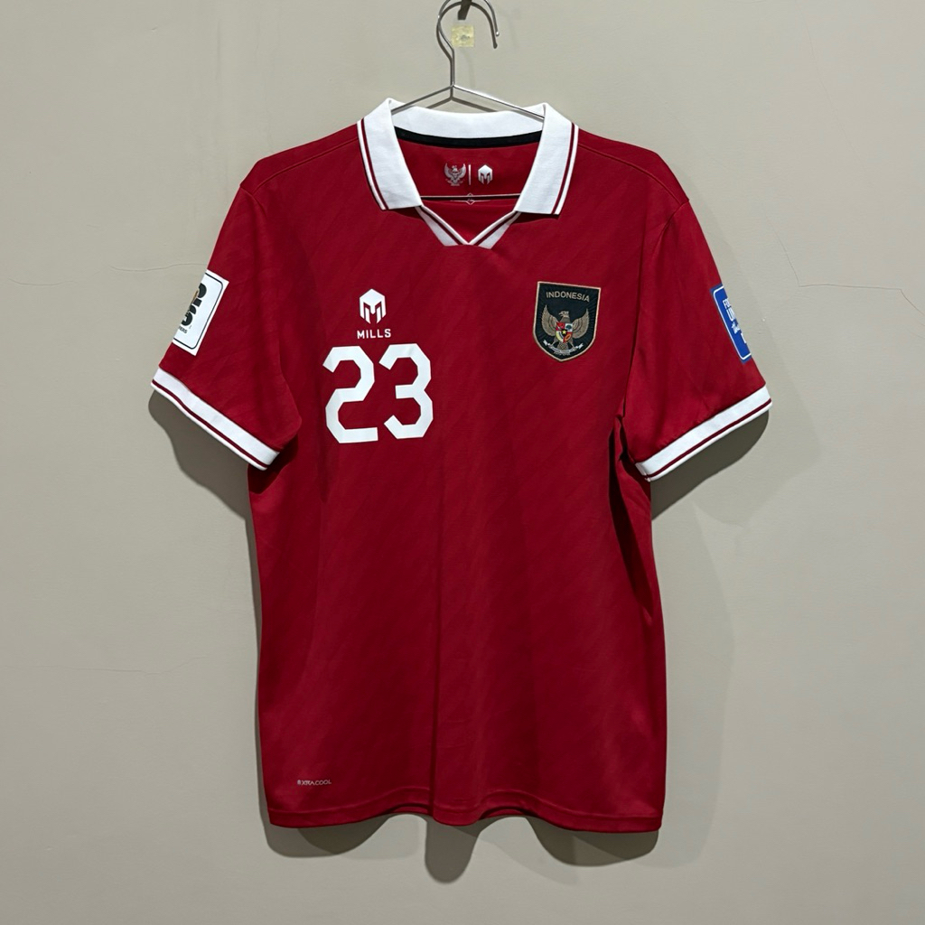 MILLS Timnas Home 2022 Original Replica | Jersey Timnas Indonesia