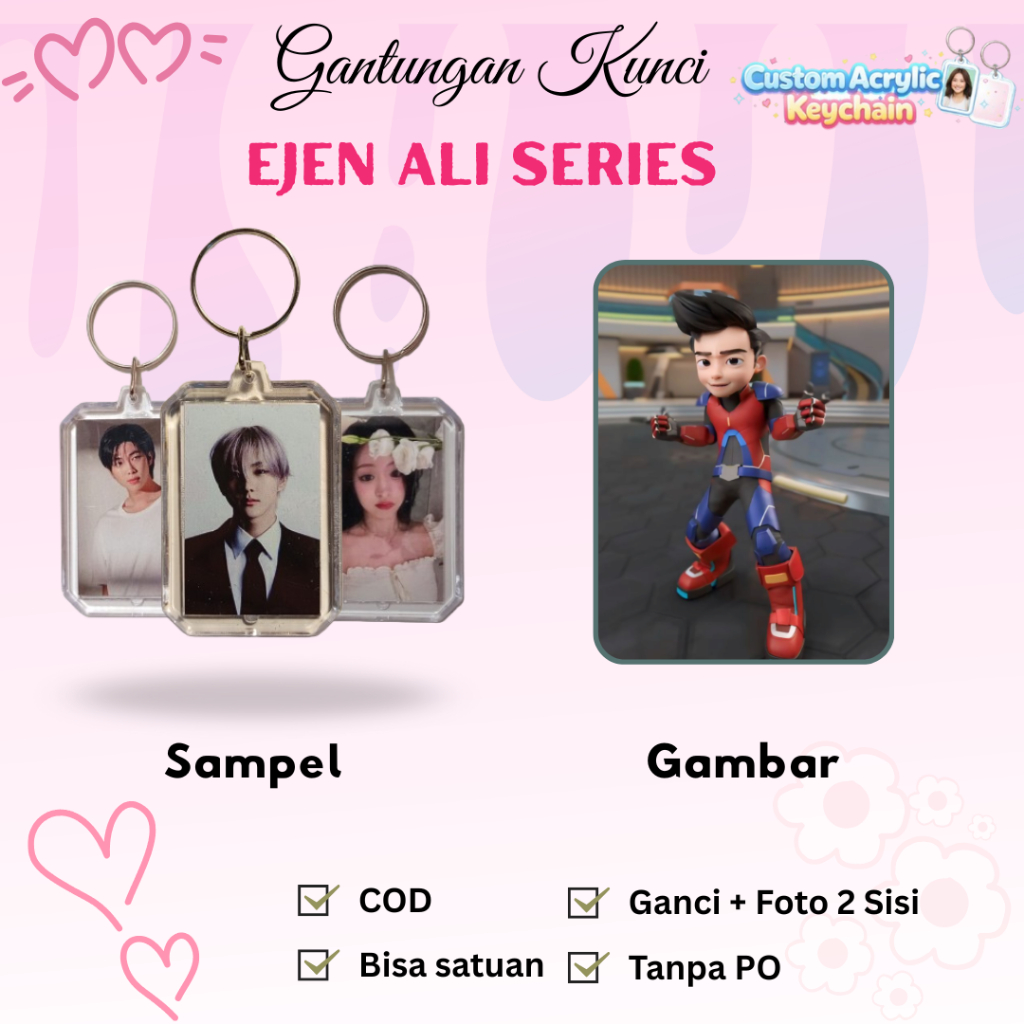 EJEN ALI SERIES | Gantungan kunci akrilik EJEN ALI SERIES | Ganci akrilik EJEN ALI SERIES | Ganci EJ