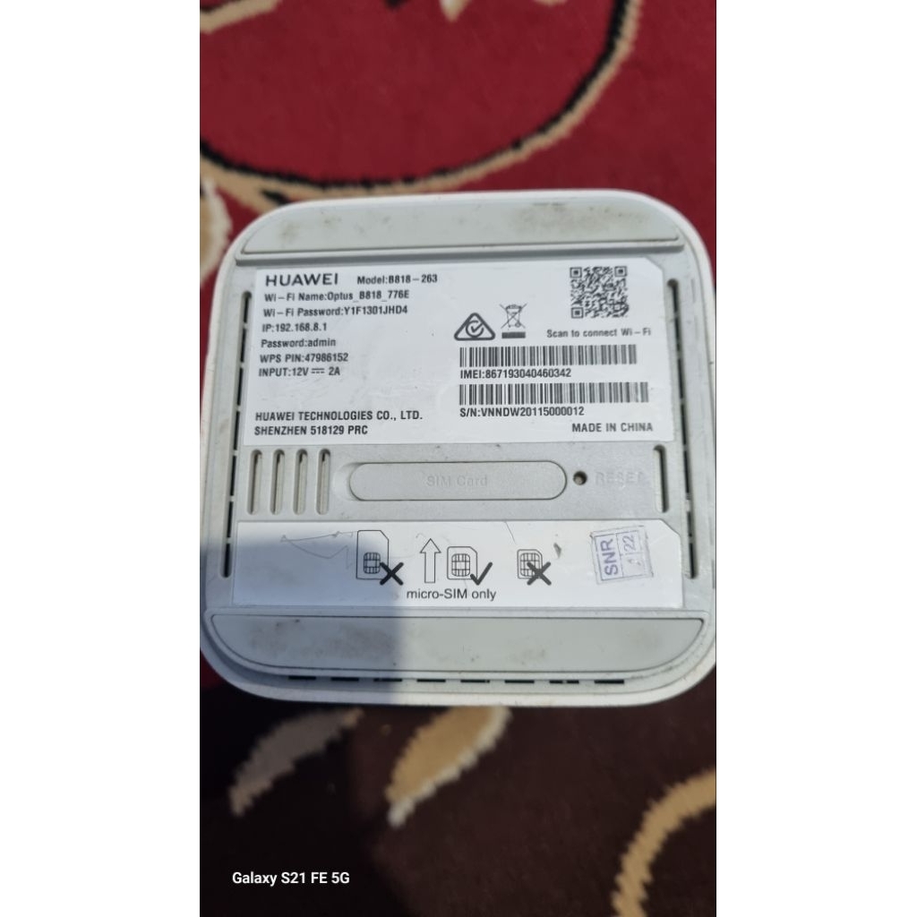 Huawei B818-263 Modem 4G LTE Cat19 Unlock All Operator