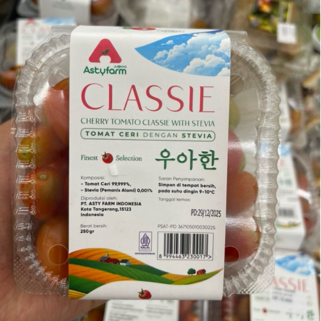 Tomat Cherry Stevia / Tomat Cherry hass Korea Manis 250gram / Pack